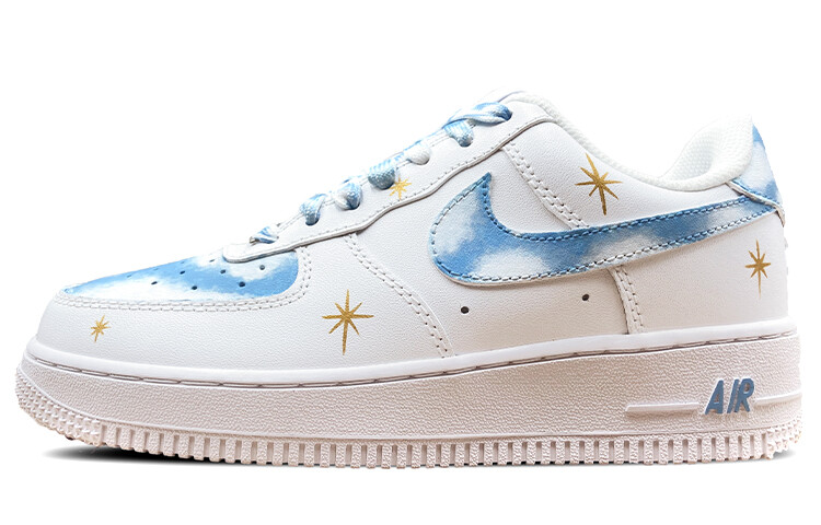 

Кроссовки Nike Air Force 1 Skateboard Shoes Women's Low-Top White Blue