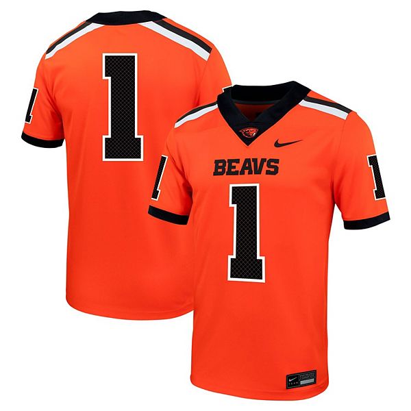 Футболка Oregon State Beavers Untouchable оранжевая Nike — фото 2