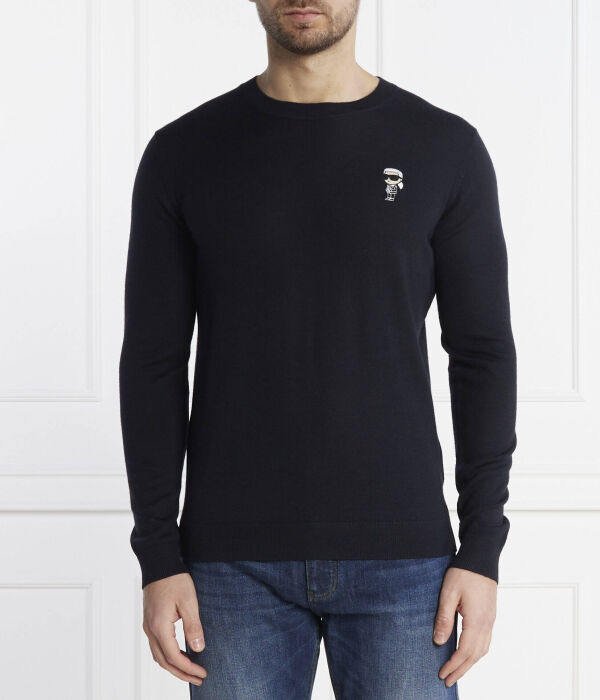 

Шерстяной свитер Regular fit Karl Lagerfeld, синий