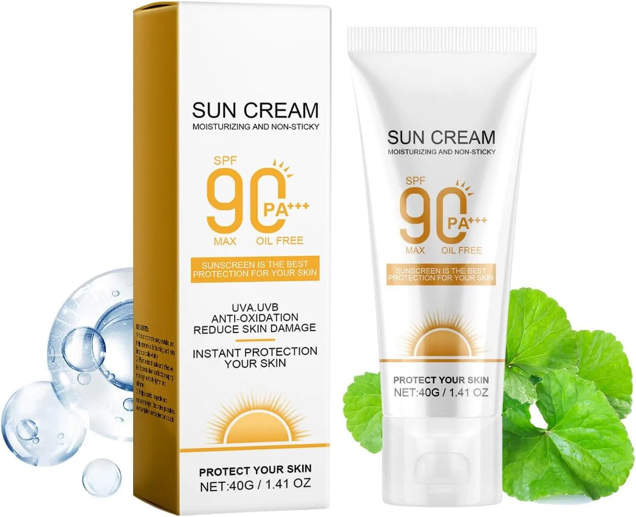 Солнцезащитный лосьон SPF 100 с увлажняющей формулой Agsun, 60 г, оранжевый Generic — фото 2