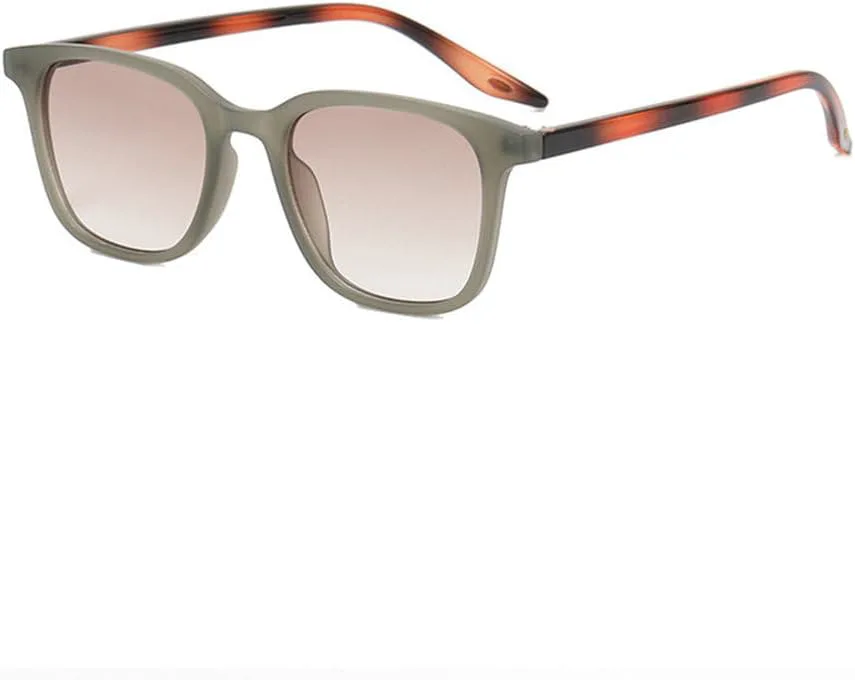 

Ультралегкие солнцезащитные очки в стиле ретро с популярным контрастным цветом, матовым градиентом и защитой от УФ-излучения UV400 HVTVTLA, Matte Grey Tea