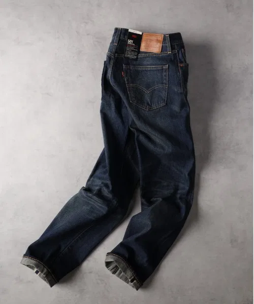 【Levi's】Джинсы "501" из денима с кромкой, оригинальные прямые
