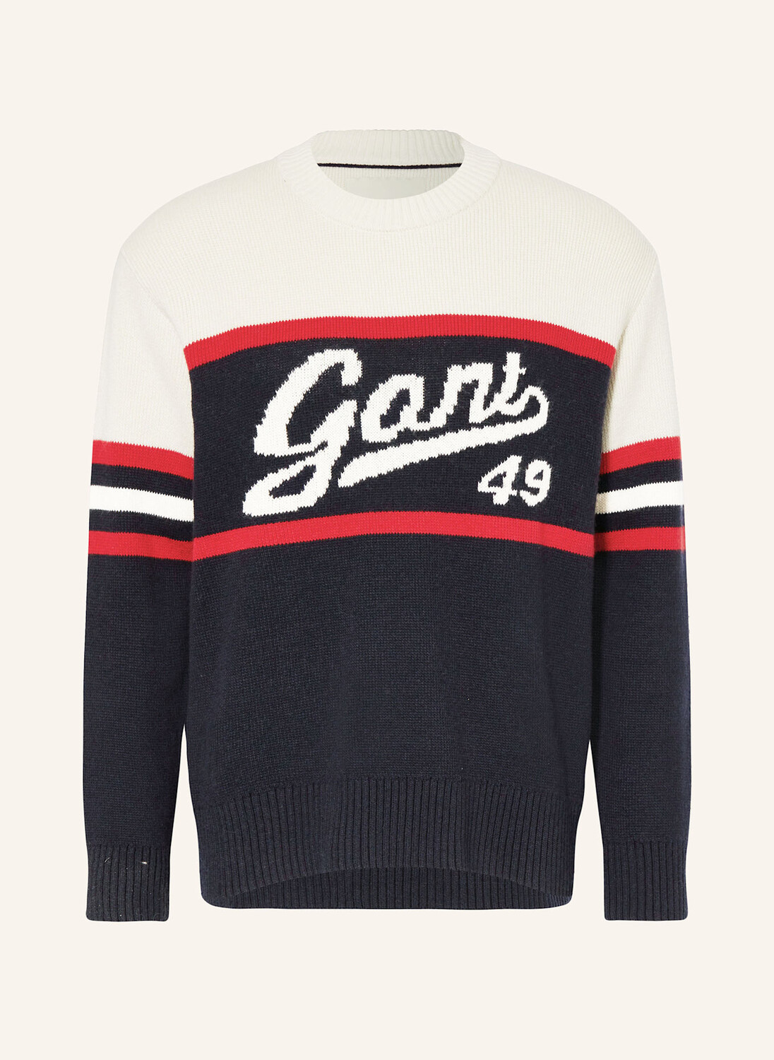 

Свитер GANT, цвет DUNKELBLAU/CREME/DUNKELROT