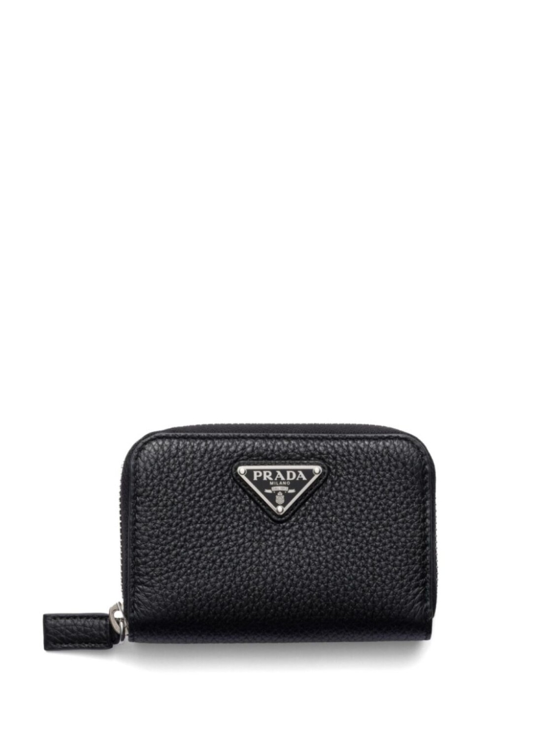 

Кожаный кошелек для монет Prada, черный