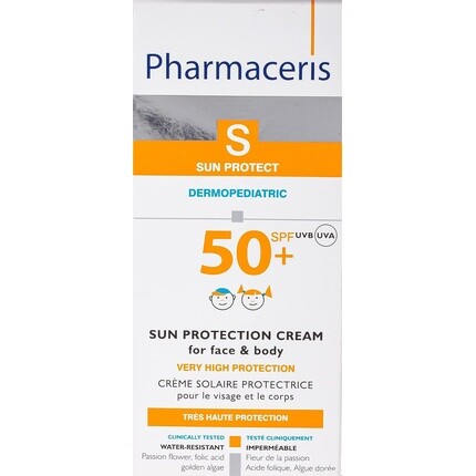 Крем солнцезащитный детский Spf50 для лица и тела 125мл, Pharmaceris — фото 2