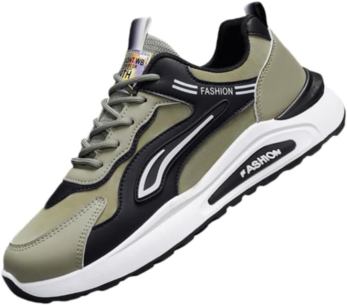 

Мужские дышащие спортивные кроссовки - с толстой подошвой и противоскользящей поверхностью. Мягкие и удобные. Подходят для ежедневных прогулок и активного отдыха на улице Clolinde, зеленый