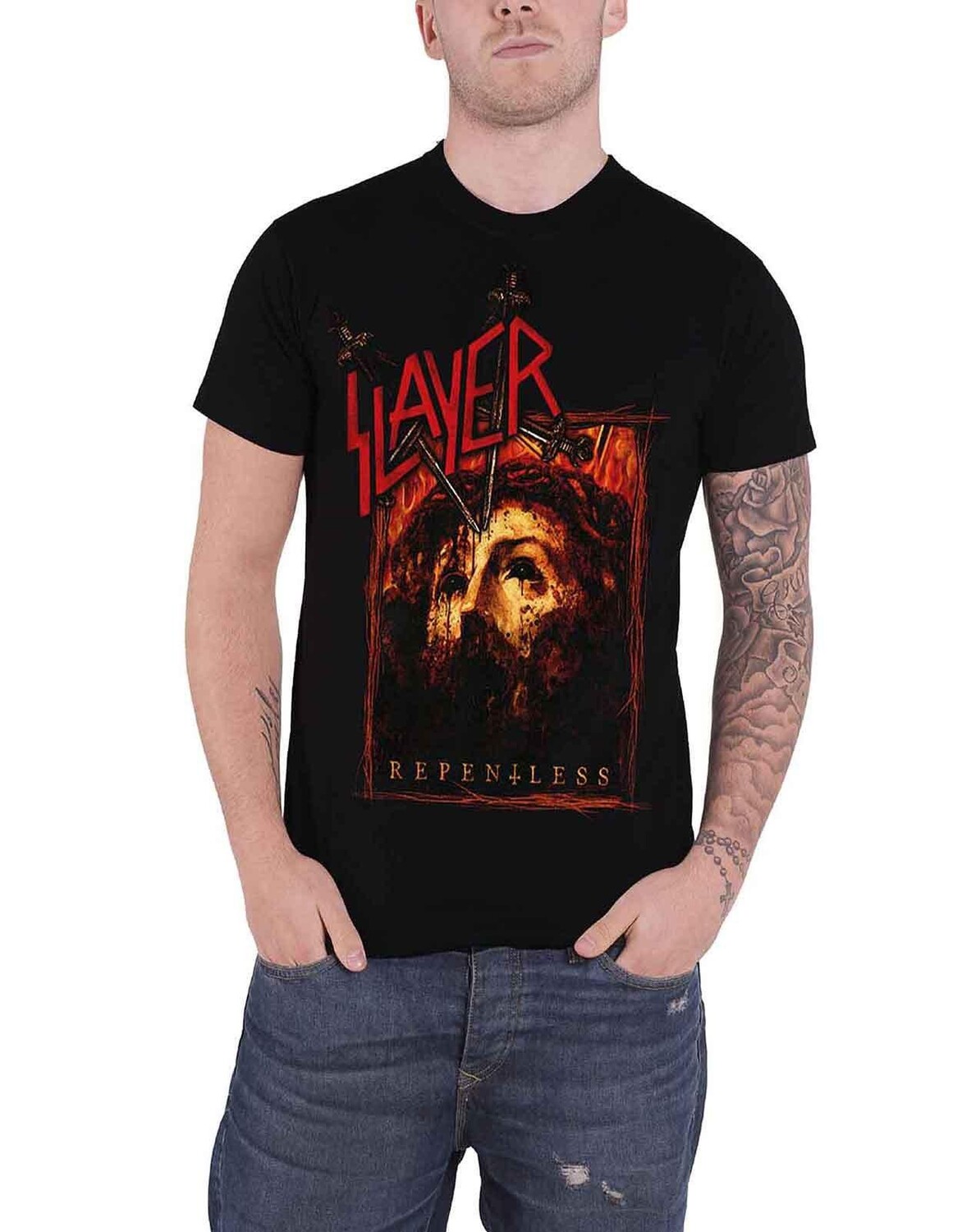 

Безжалостная футболка Slayer, черный