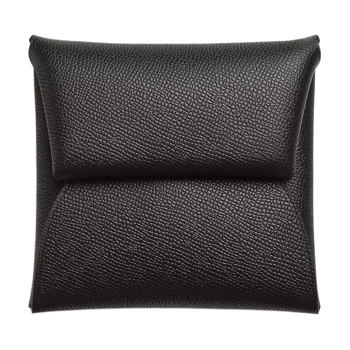 

Bastia Madame Calfskin Wallet Regular Women's 89 Noir HERMES, черный