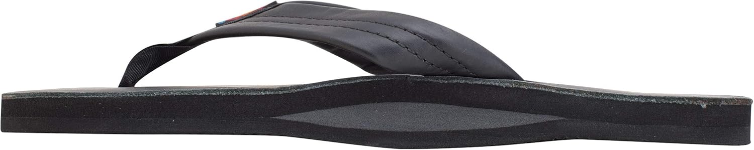 Мужские сандалии Rainbow Single Layer Premier из кожи Rainbow Sandals, черный — фото 2