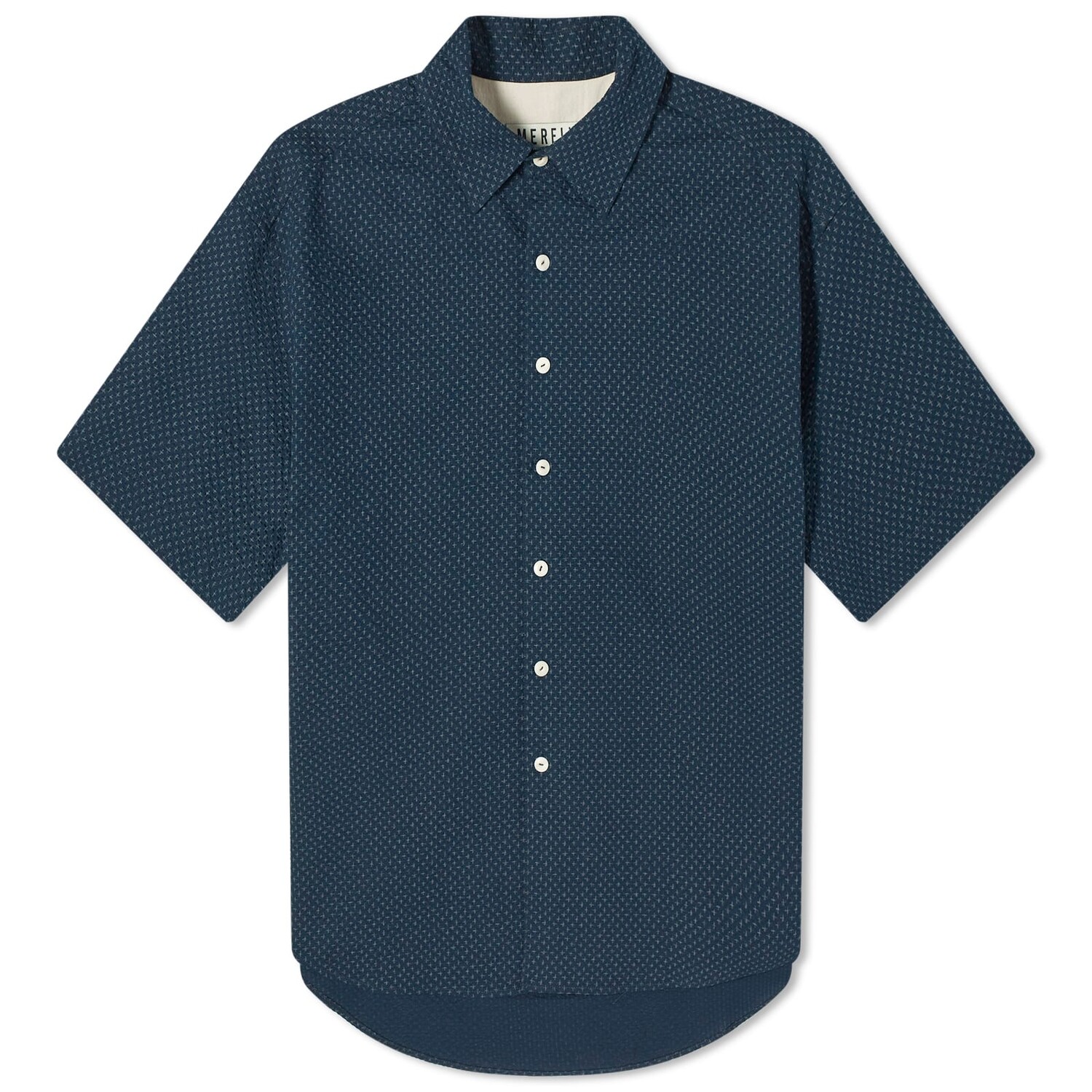 

Рубашка с коротким рукавом Merely Made Sashiko Oversized Short Sleeve Shirt, цвет Denim Navy
