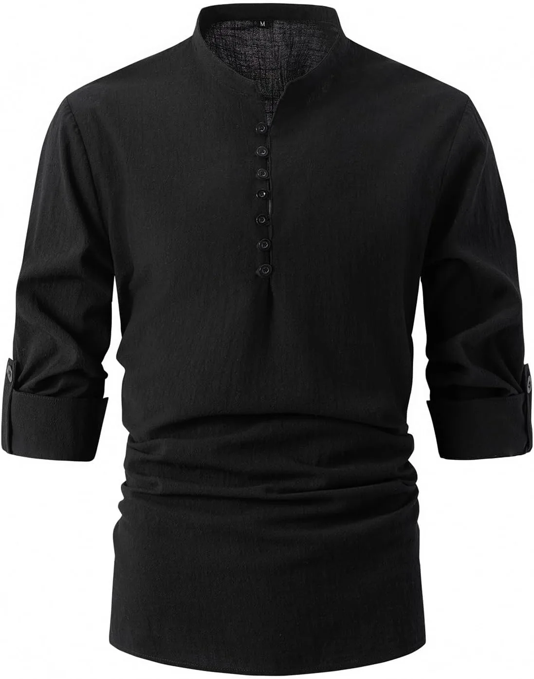 

Мужская рубашка-поло Casual с длинным рукавом, Slim Fit, хлопок-лен evzosrz