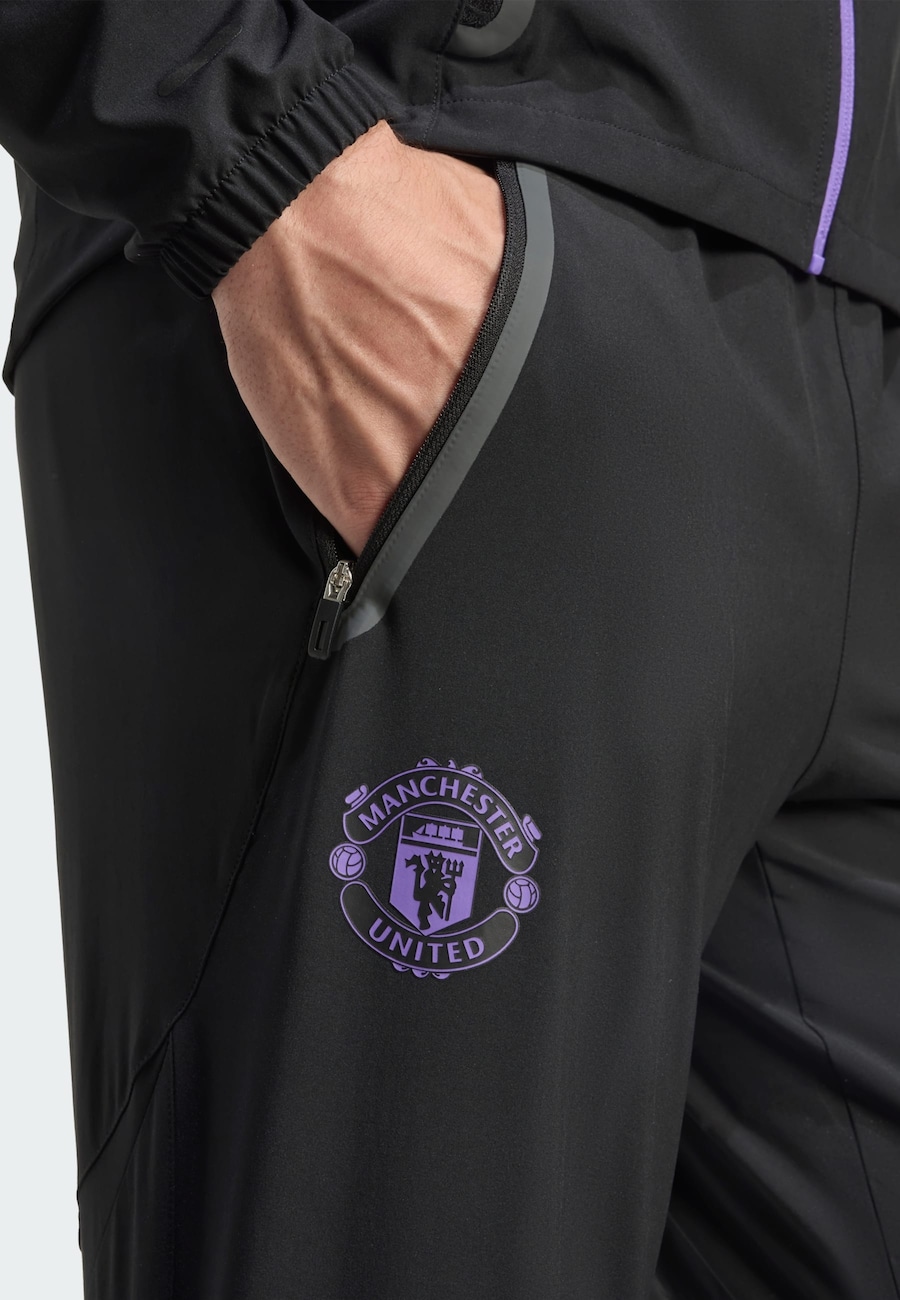 Зауженные спортивные брюки ADIDAS PERFORMANCE Manchester United Tiro 25, черный — фото 4