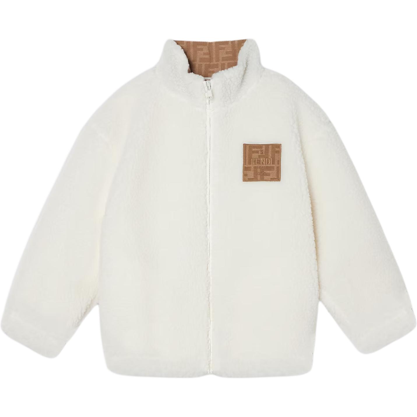 

Детские флисовые куртки для подростков Fendi, белый