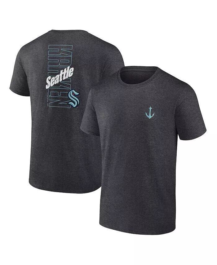 

Футболка мужская Heather Charcoal Seattle Kraken Backbone Fanatics