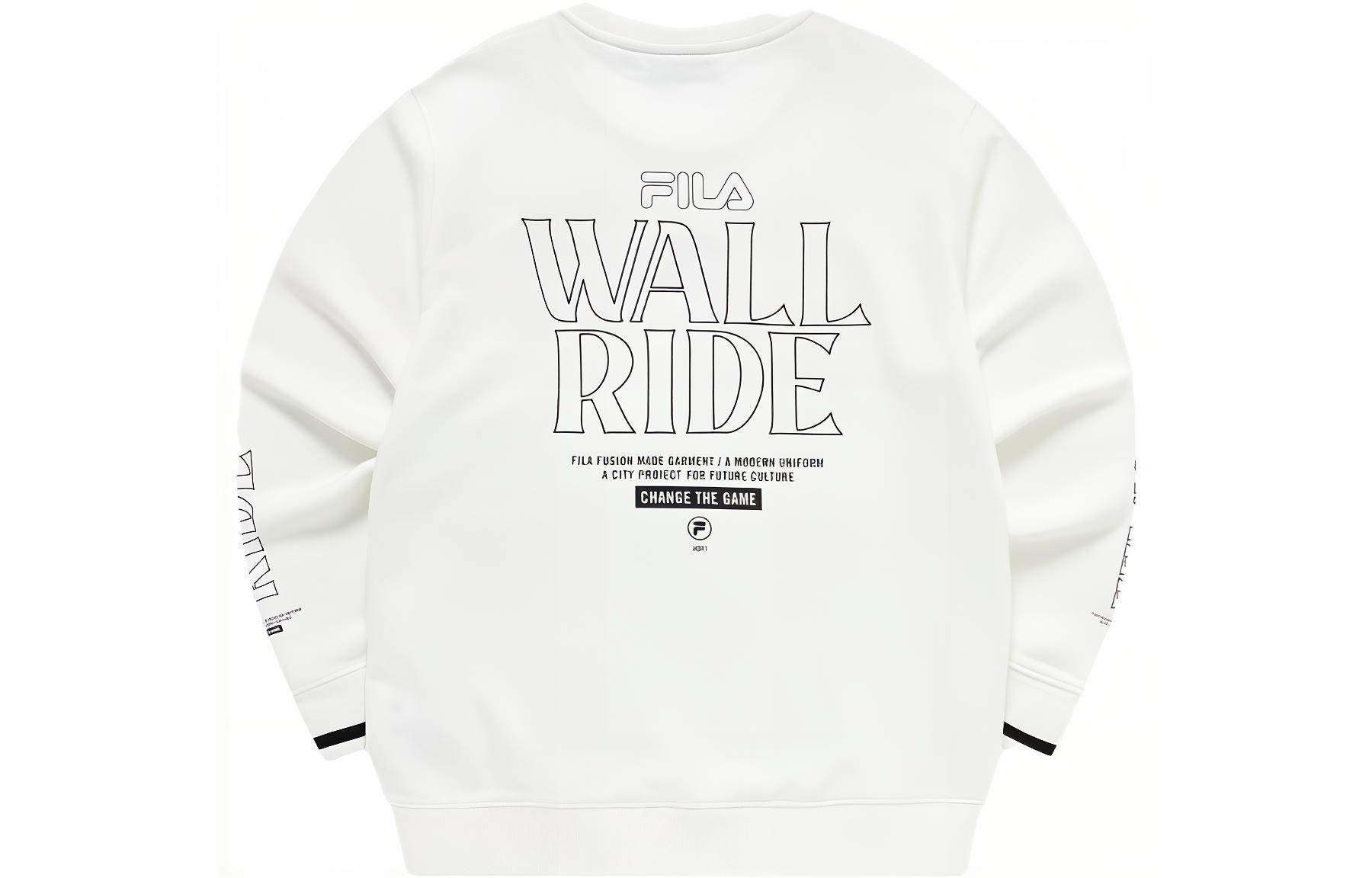 

FILA FUSION Свитшот мужской Cloud White с круглым вырезом, умеренно свободный, Regular