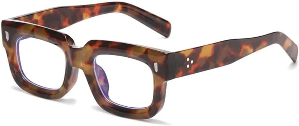 

Солнцезащитные очки с защитой UV400 | Линзы Small Rivets Ocean Lens Punk | для женщин и мужчин, для занятий спортом на открытом воздухе и вождения LXLHWN, Leopard Clear