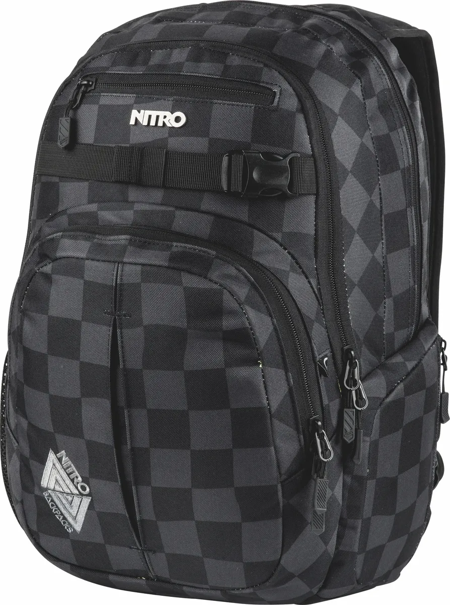 

Школьный рюкзак NITRO "Погоня", повседневный рюкзак, рюкзак для отдыха, школы, работы и путешествий, цвет Checker