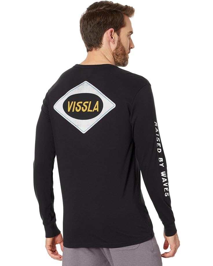 

Футболка VISSLA Round House Long Sleeve Pocket Tee, цвет Phantom