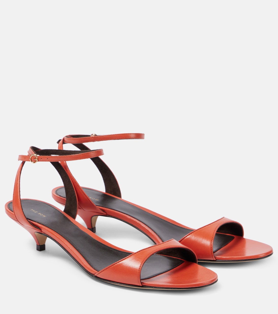 Кожаные сандалии Vika 35 The Row, Orange Red