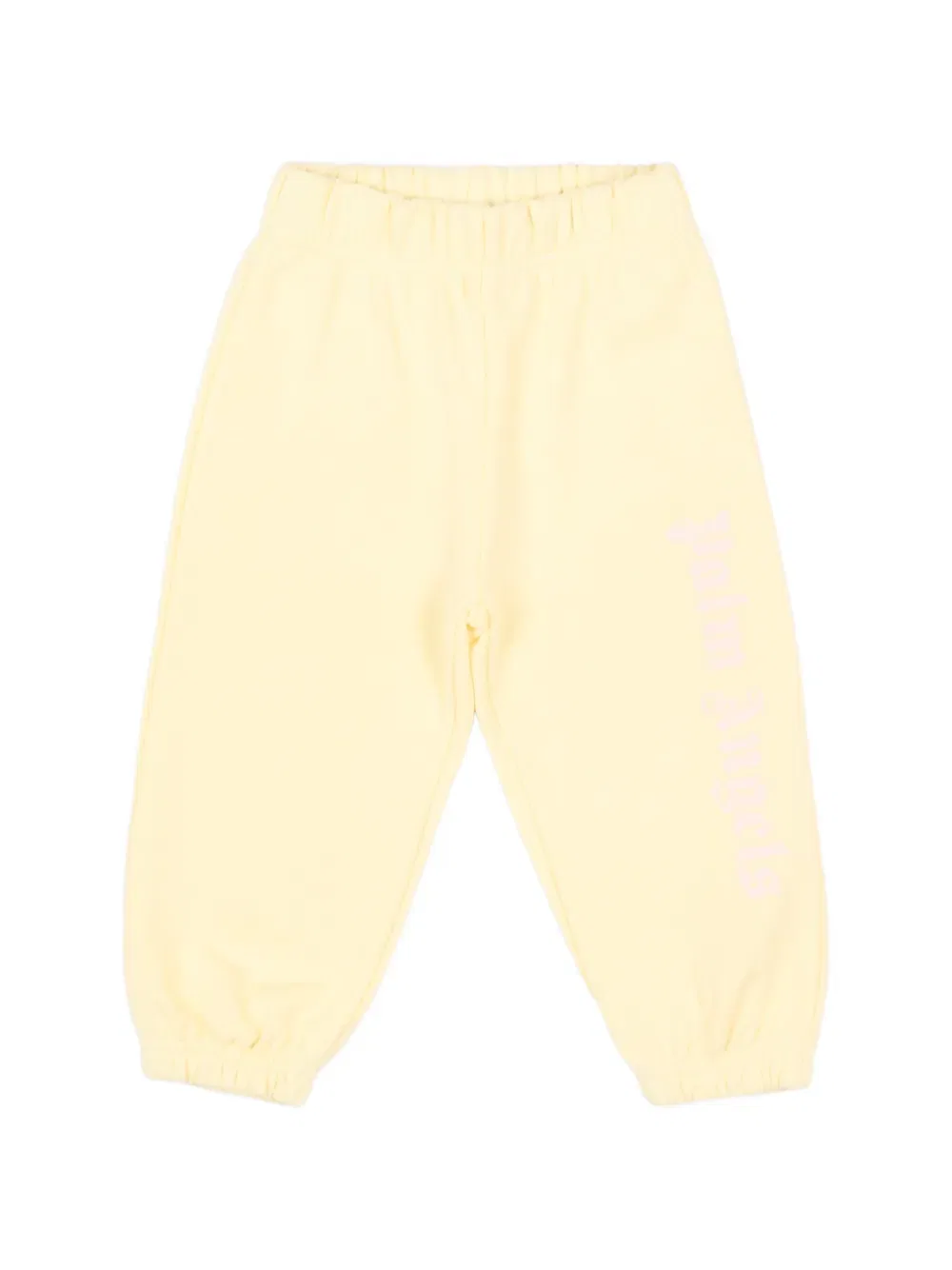 Хлопковые спортивные штаны Palm Angels Kids, желтый