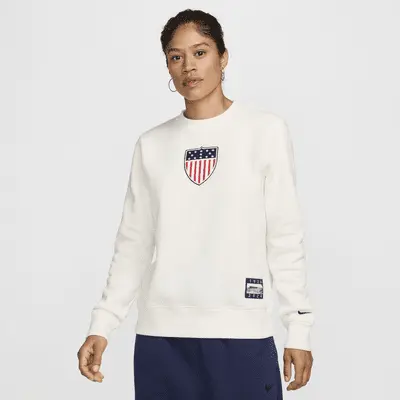 

Толстовка Nike Team USA Phoenix Fleece, цвет Sail/Dark Obsidian