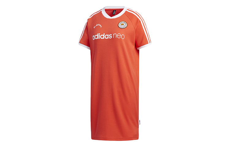 

Футболка с короткими рукавами женская светло-красная Adidas Neo
