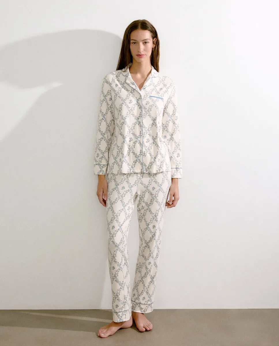 

Женская пижама с ромбовидным узором Énfasis, синий