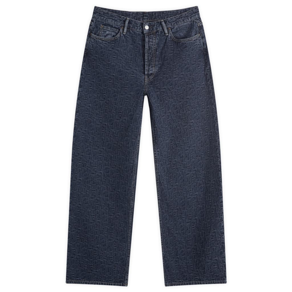 

1981 джинсы свободного кроя с монограммой Acne Studios, цвет dark wash