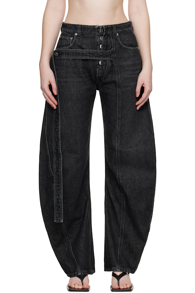 

Джинсы «с джинсовым ремешком» Jean Paul Gaultier, черный