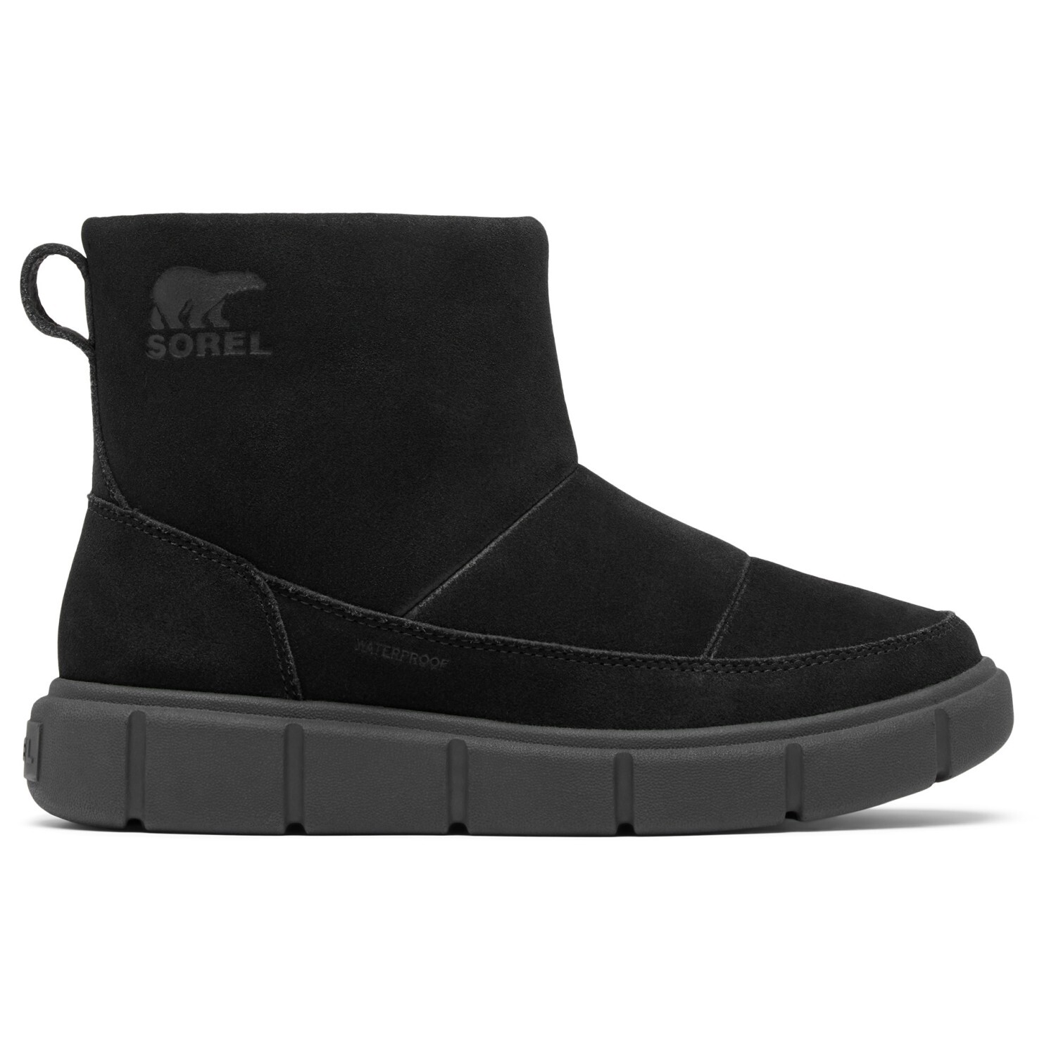 

Зимняя обувь Sorel Explorer III Slip-On Waterproof, цвет Black/Sea Salt
