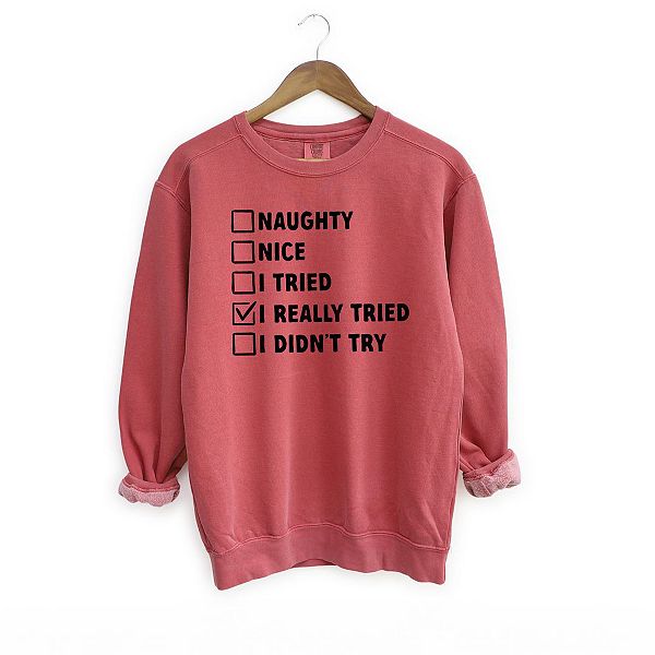 

Свитшот I really tried с эффектом поношенности Simply Sage Market, Зеленый, Свитшот I really tried с эффектом поношенности Simply Sage Market