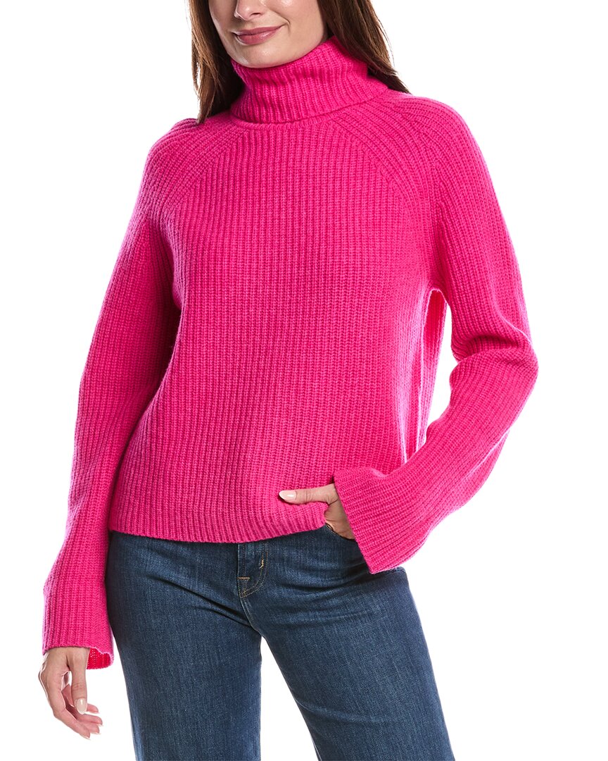 

Форте Кашемир Люкс Ребристая водолазка из шерсти и кашемира Forte Cashmere, розовый