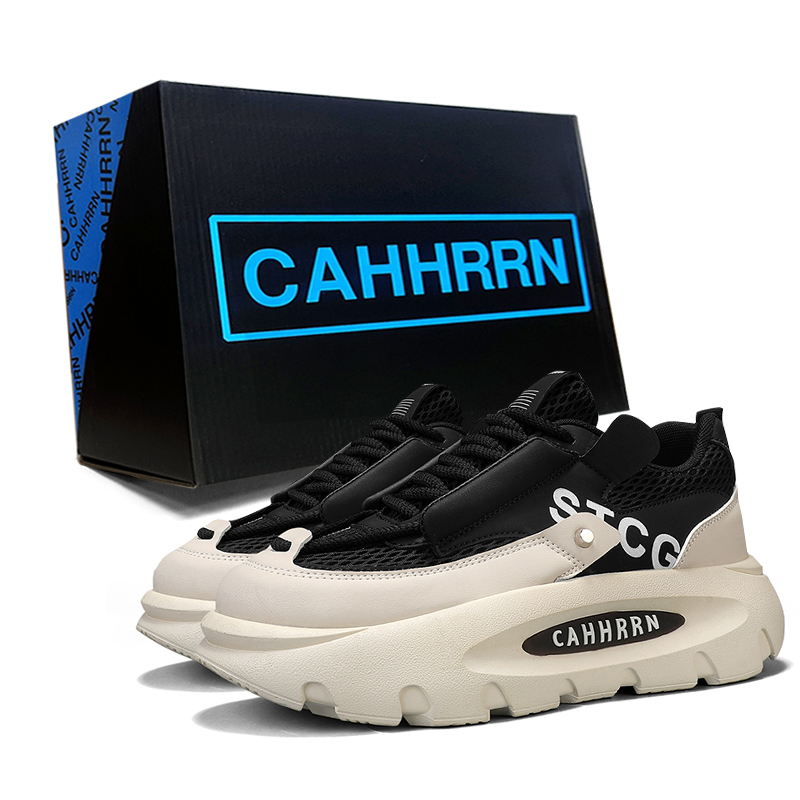 

Износостойкие низкие повседневные туфли для мужчин CAHHRRN, Beige Black