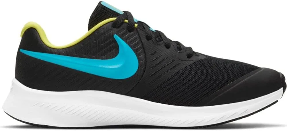 Детские беговые кроссовки Nike Star Runner 2 (PSV) унисекс, белый/черный/синий — фото 2