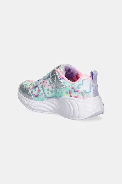 Кроссовки детские с блестками UNICORN DREAMS - HEART SPARKL Skechers, мультиколор — фото 3