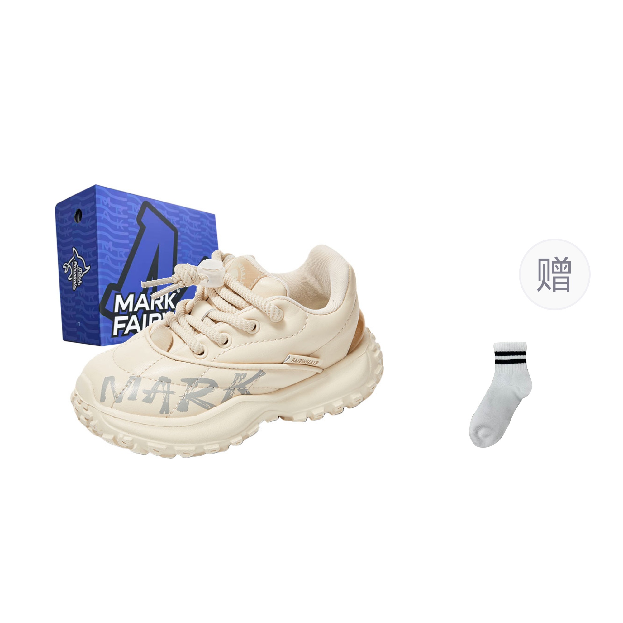 

Детские кроссовки для бега FAIRWHALE, экрю