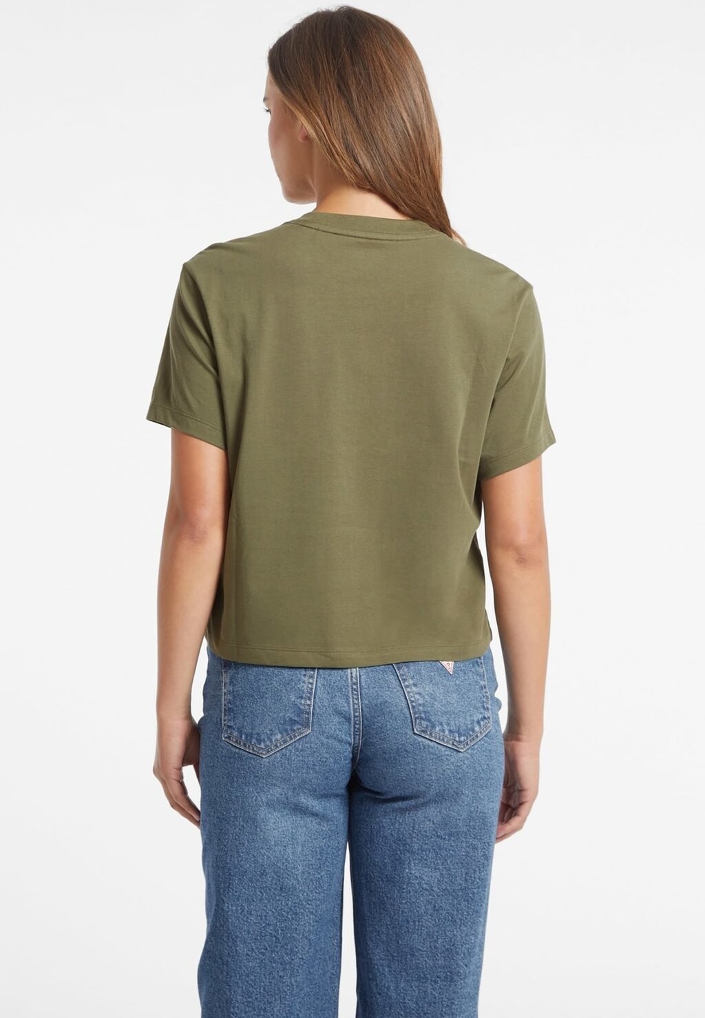 

Футболка с принтом BOXY ICONIC Guess Jeans, оливковый