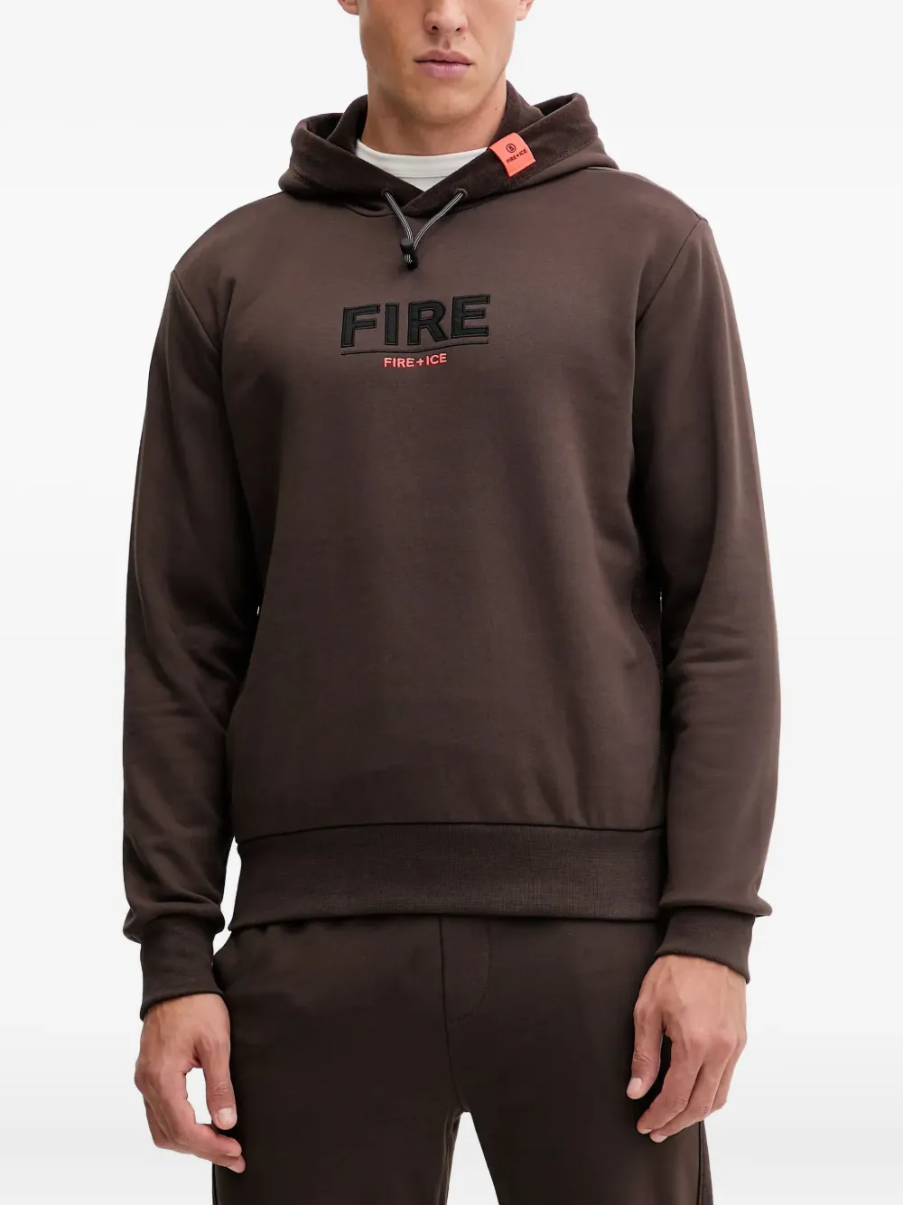 

Худи с логотипом Kristan Bogner Fire+Ice, коричневый