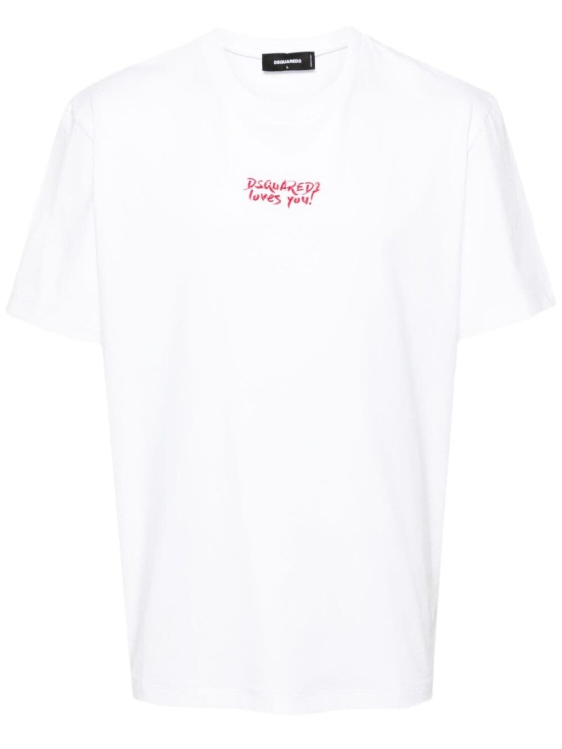 

Dsquared2 футболка из хлопка с графическим принтом, белый