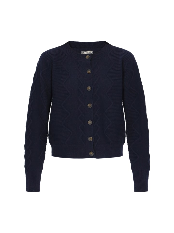 

DreiMaster Женский кардиган темно-синего цвета