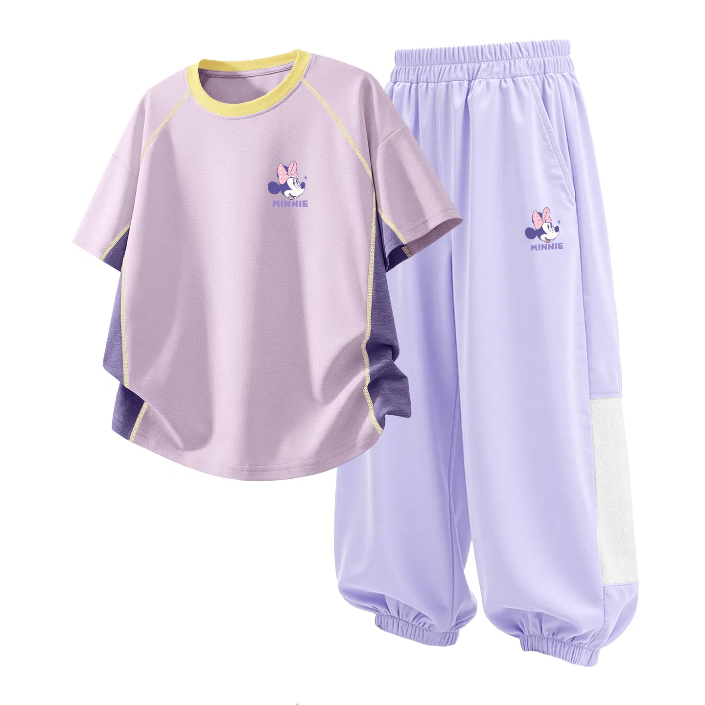 Детский спортивный костюм Casual Sportswear 2 Piece Set Disney, Di Qipini K Purple+Di Qipini K Orchid Purple — фото 3
