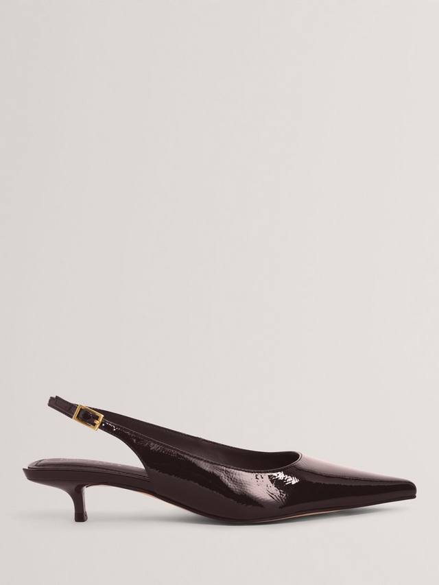 KITIY Slingback кожаные туфли на низком каблуке Ted Baker, Burgundy