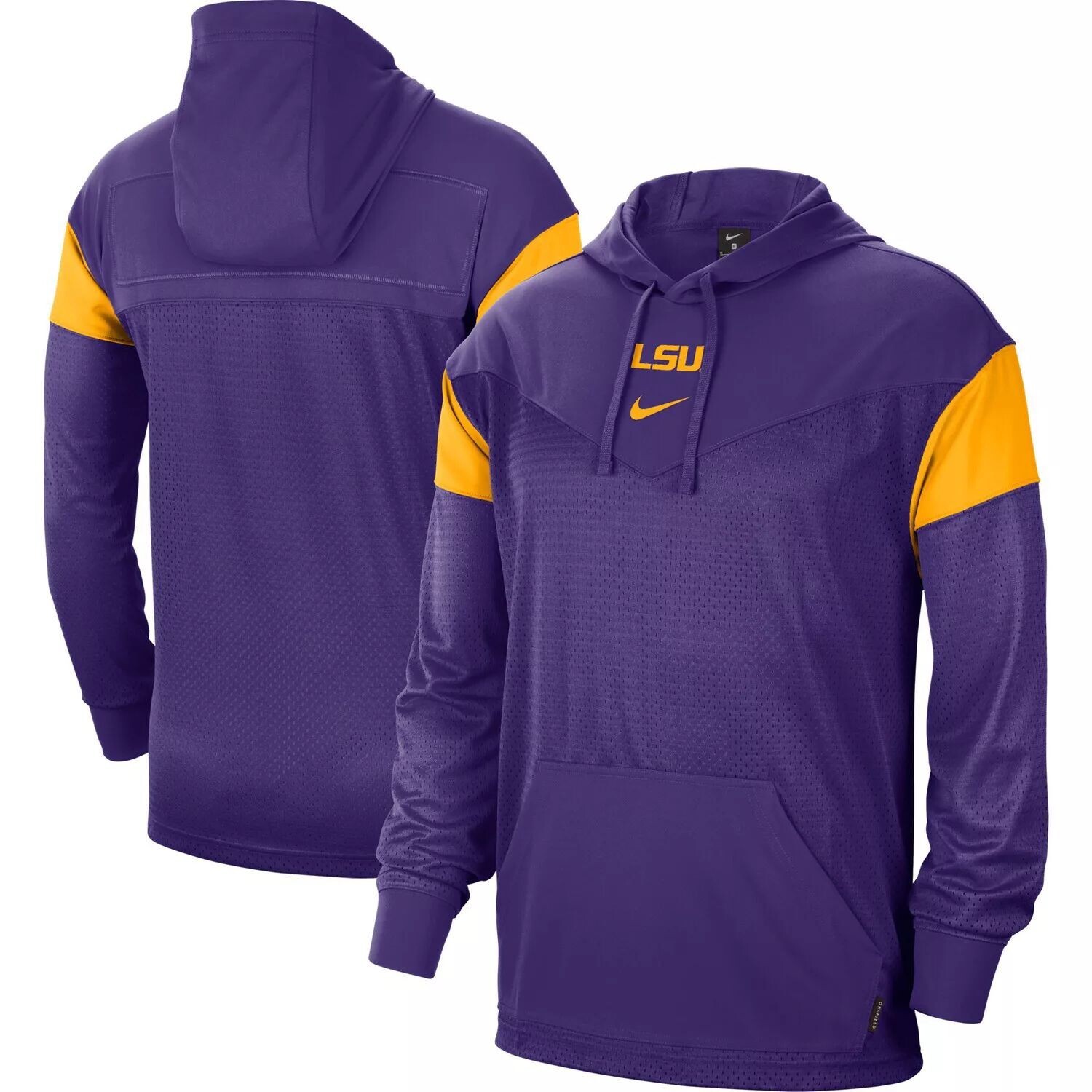 

Мужской фиолетовый пуловер с капюшоном из джерси LSU Tigers Sideline Nike
