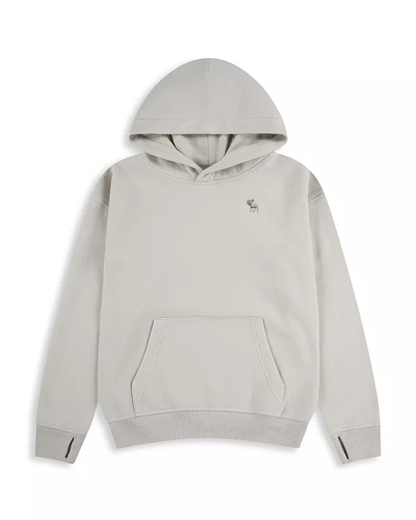 

Незаменимая флисовая толстовка с капюшоном для мальчиков - и для малышей, и для взрослых. Abercrombie Kids, бежевый