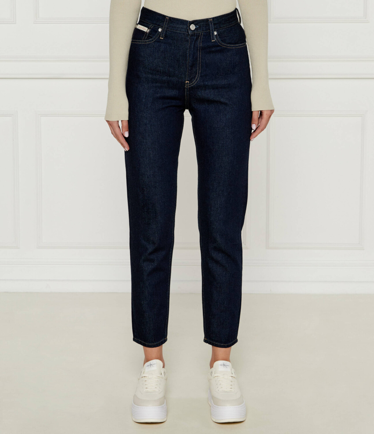

Джинсы CALVIN KLEIN JEANS Mom Fit, темно-синий