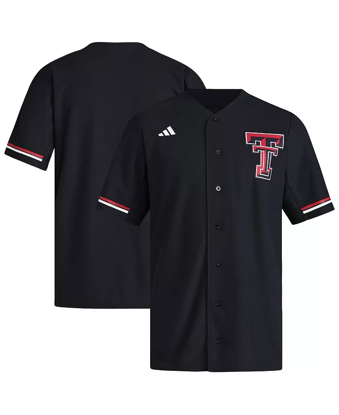 

Мужская бейсбольная реплика футболки Texas Tech Red Raiders черного цвета adidas