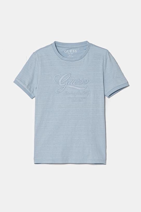 

Детская хлопковая футболка Guess, синий