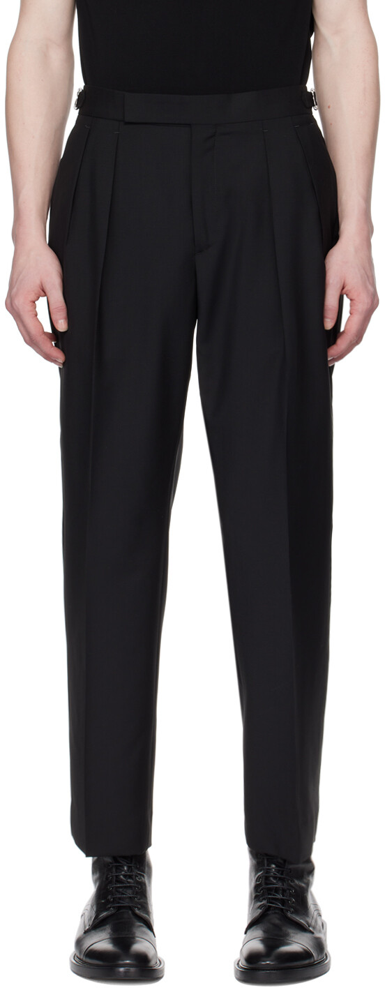 

Черные брюки со складками Paul Smith, цвет Black