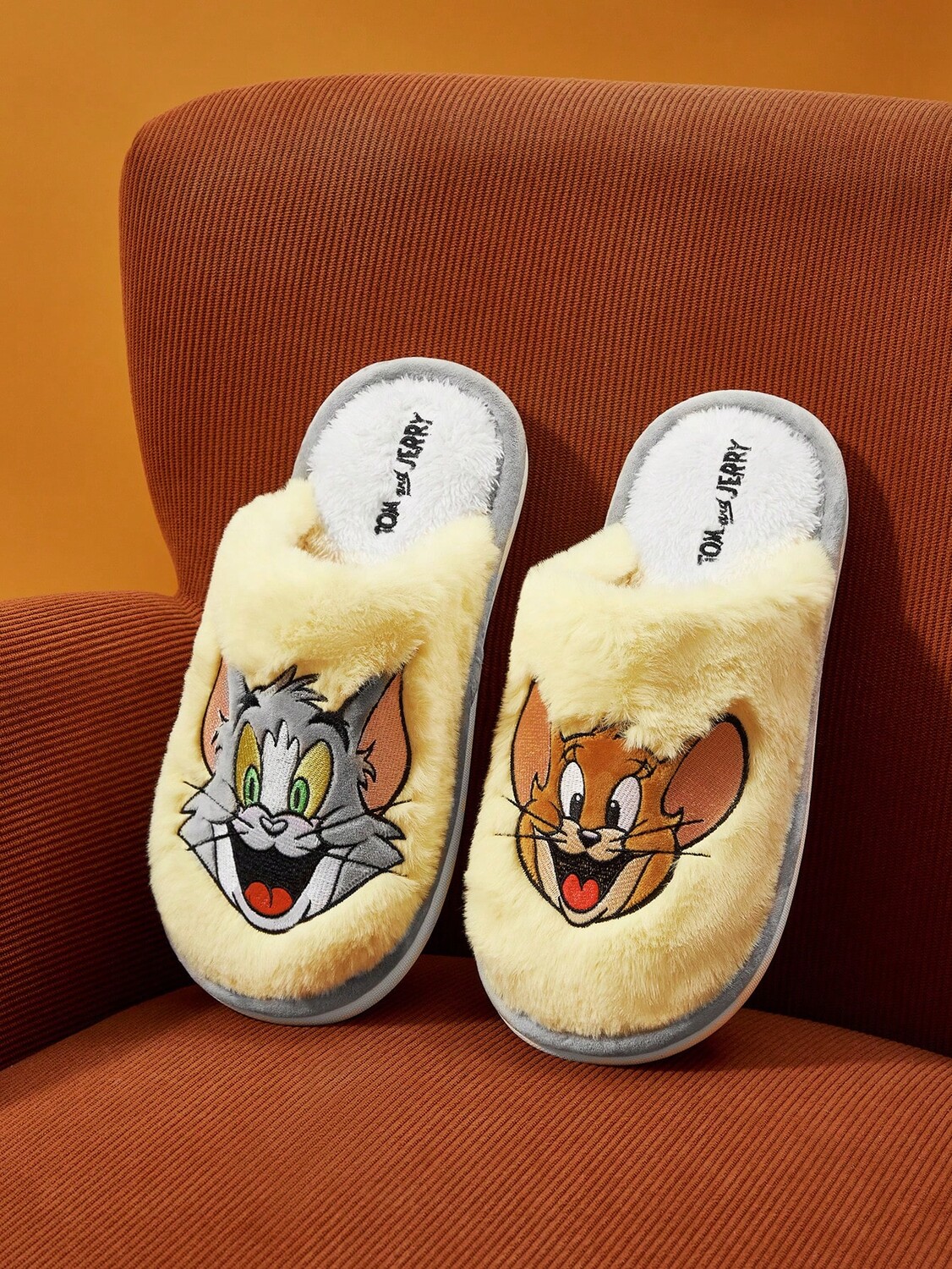 

Женские домашние тапочки TOM & JERRY Tom & Jerry X Shein, желтый