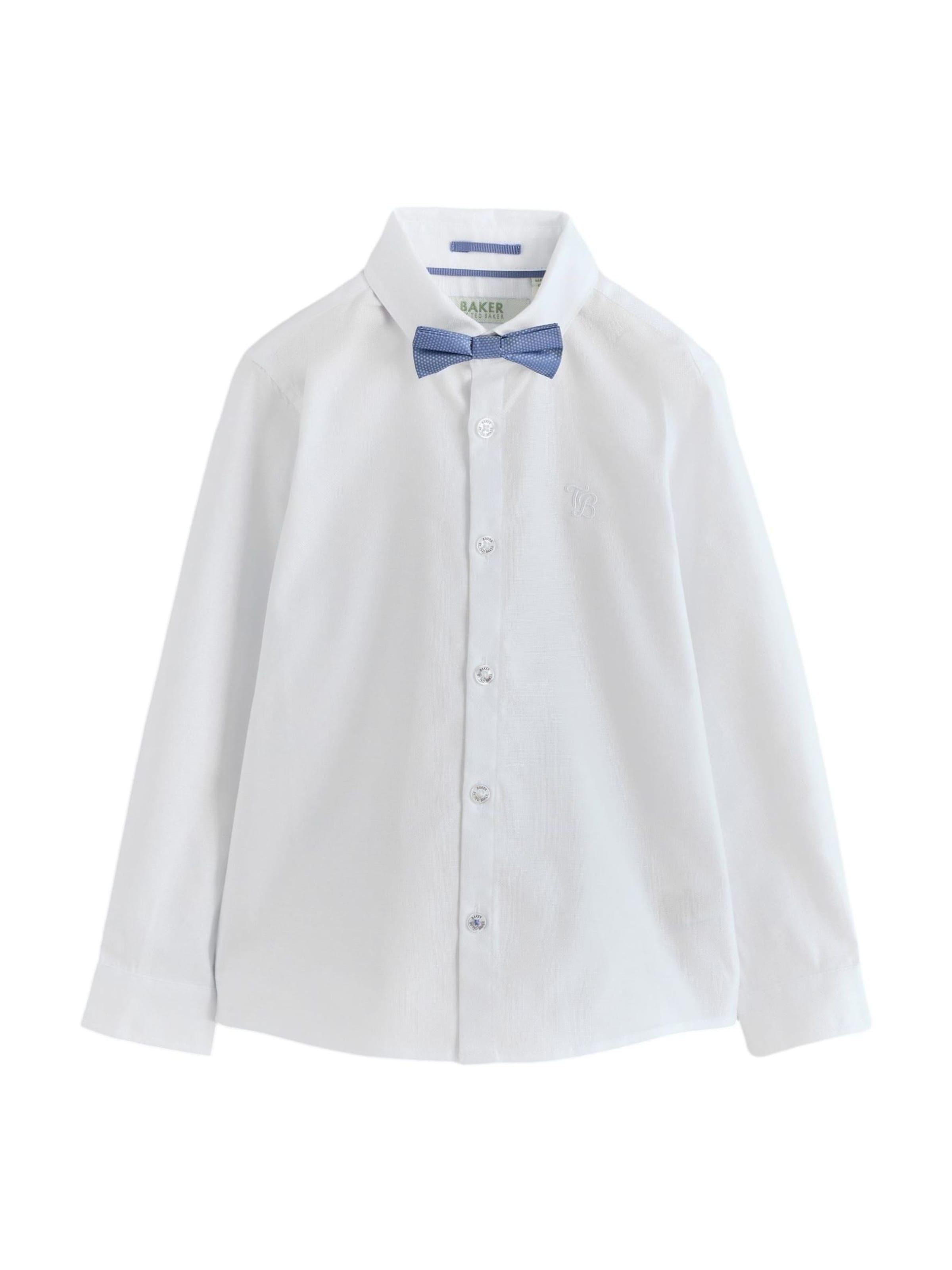 Baker by Ted Baker Рубашка на пуговицах Regular fit в белом цвете